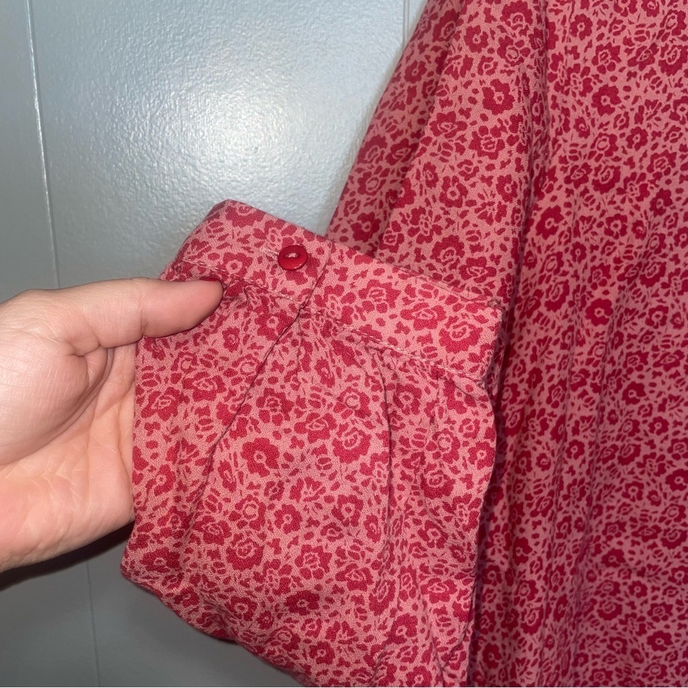 Seasalt Cornwall Colarossi Tunic Pink Floral Blouse Size 12 - Picture 3 of 7
